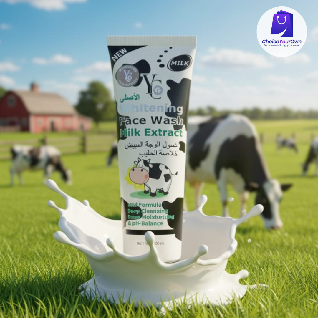 Whitening face wash milk